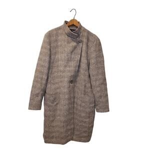 Peruvian Connection Alpaca Wool Beige Long Coat with Lining Size 18 Classic